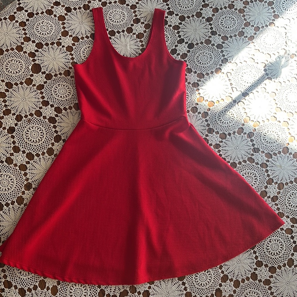 Red Quilted Dress